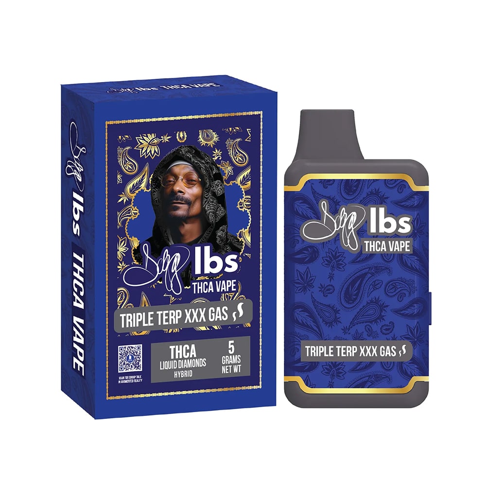 Dogg Lbs 5g Liquid Diamonds THCA Vape - Triple Terp XXX Gas